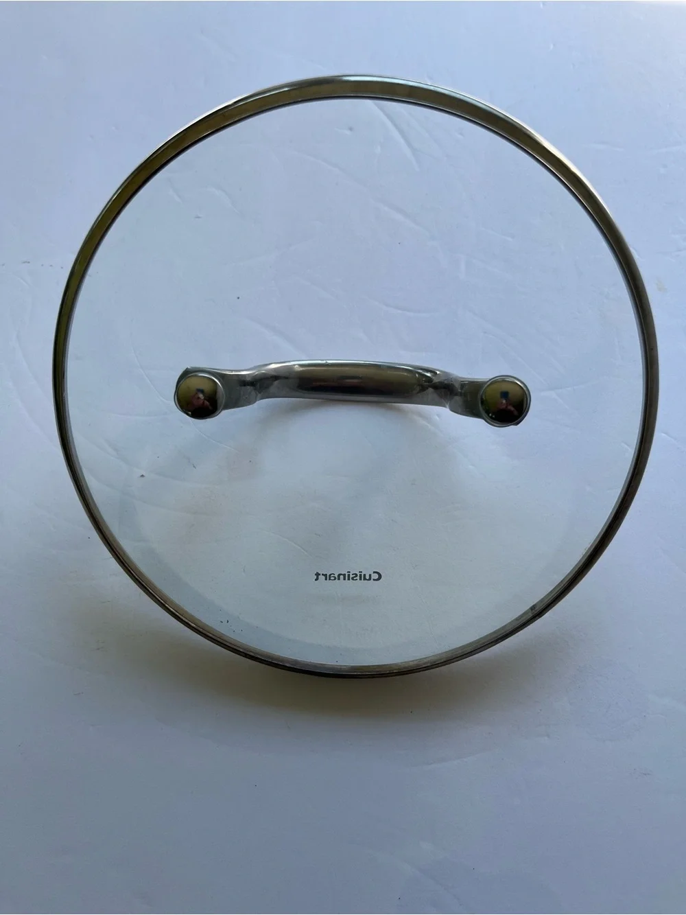 Cuisinart 6 Inch Glass Replacement Cookware Pot Pan Lid Cover Stainless Steel Ri